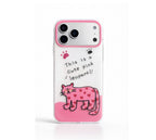 iPhone 17 Pro "Cute Pink Leopard" Premium TPU Case - White & Pink