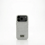 iPhone 17 Pro Max Metallic Textured Case with MagSafe - Silver Matte