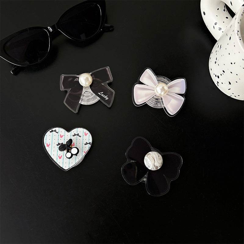 Elegant Bowknot Cherry Phone Gripper
