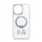 Transparent Magnetic Ring Case – Shockproof Cover for iPhone 16 Pro Max
