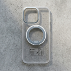 Transparent Magnetic Ring Case – Shockproof Cover for iPhone 16 Pro Max