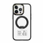 Transparent Magnetic Ring Case – Shockproof Cover for iPhone 16 Pro Max