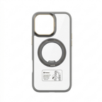 Transparent Magnetic Ring Case – Shockproof Cover for iPhone 16 Pro Max