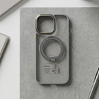 Transparent Magnetic Ring Case – Shockproof Cover for iPhone 16 Pro Max