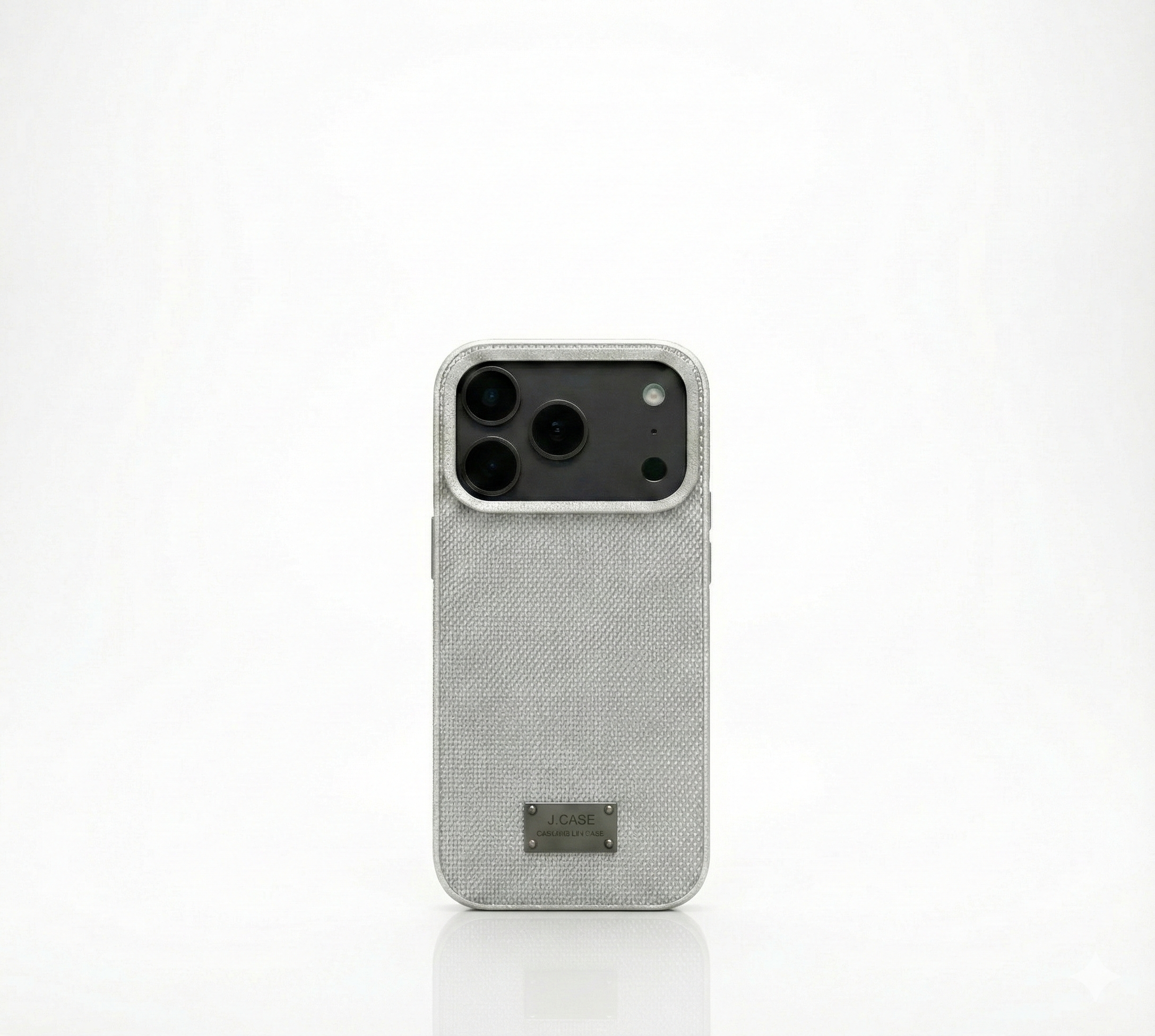 iPhone 17 Pro Metallic Textured Case with MagSafe - Silver Matte