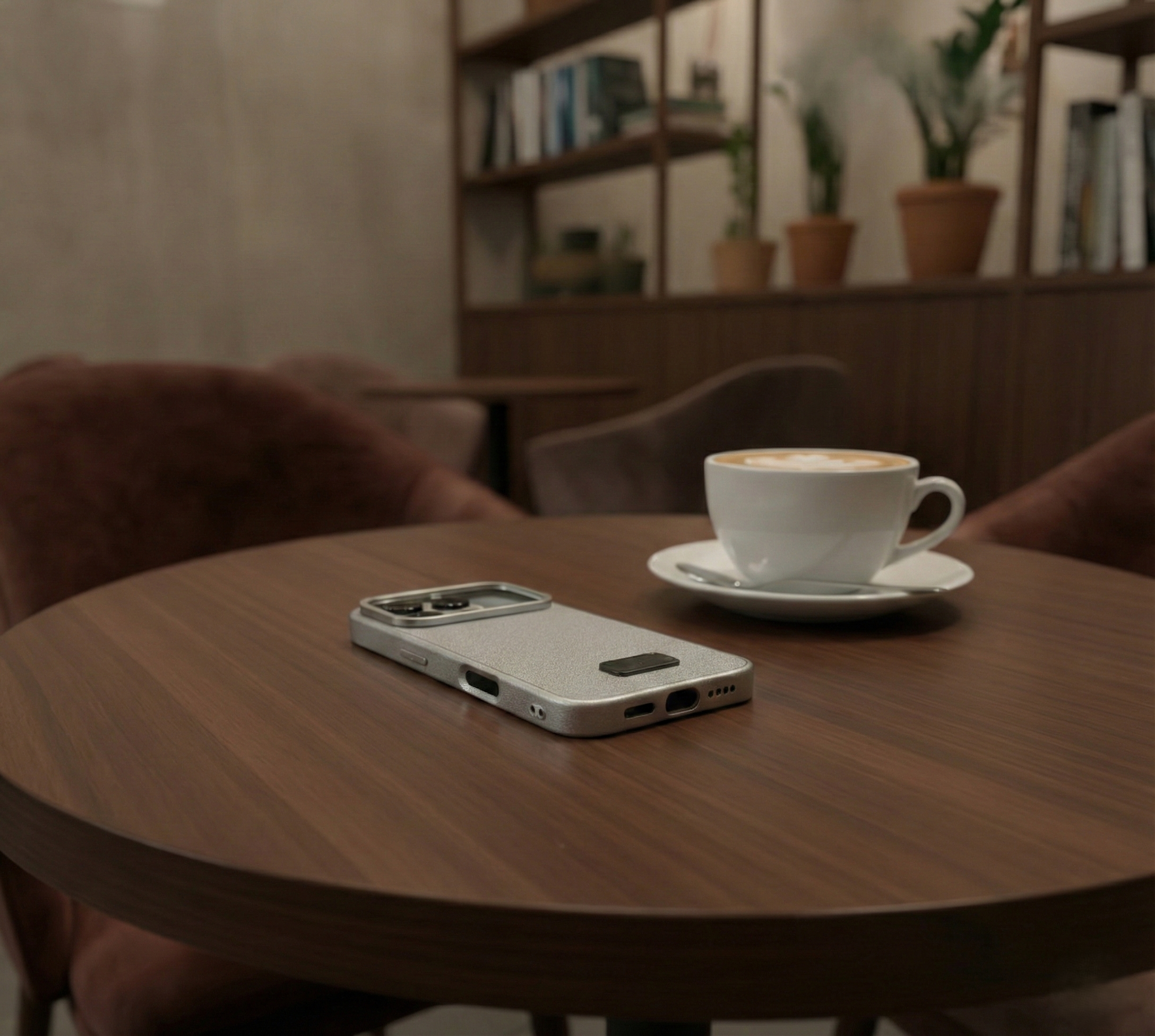 iPhone 17 Pro Metallic Textured Case with MagSafe - Silver Matte