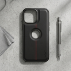 Premium Leather Magnetic Case – Luxury Black Finish for iPhone 16 Pro Max