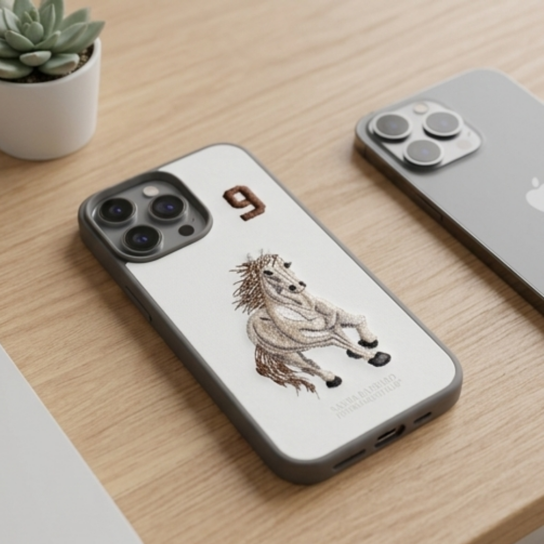 Santa Barbara Leather Case– Premium White Cover for iPhone Pro / Pro Max