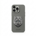 Santa Barbara Leather Case – Premium Gray Cover for iPhone Pro / Pro Max