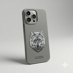 Santa Barbara Leather Case – Premium Gray Cover for iPhone Pro / Pro Max