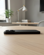 iPhone 16 Hard Case with Premium Carbon Fiber Texture & MagSafe - Matte Black