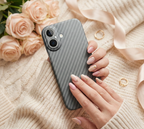 iPhone 17 Hard Case with Premium Carbon Fiber Texture & MagSafe - Matte Black