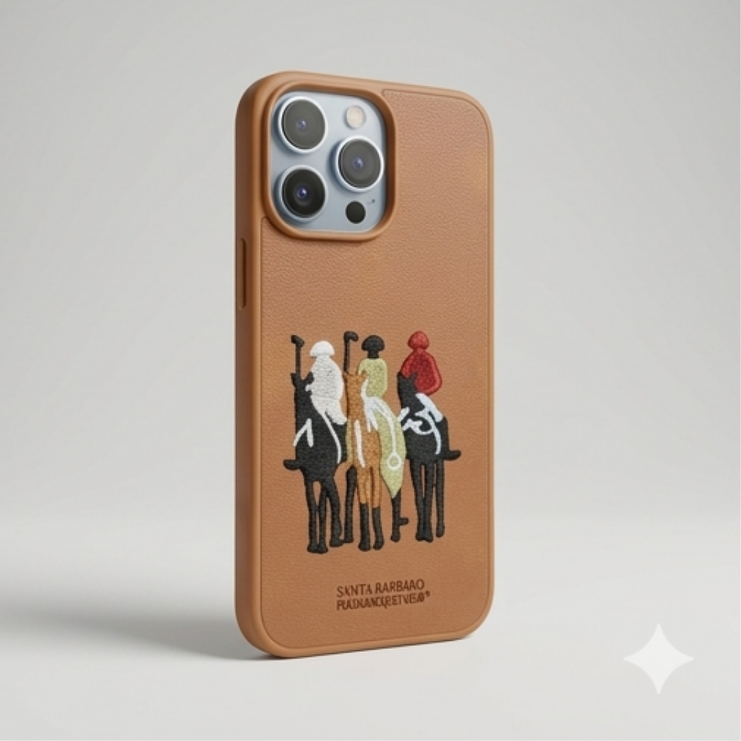 Santa Barbara Leather Case – Premium Brown Cover for iPhone Pro / Pro Max