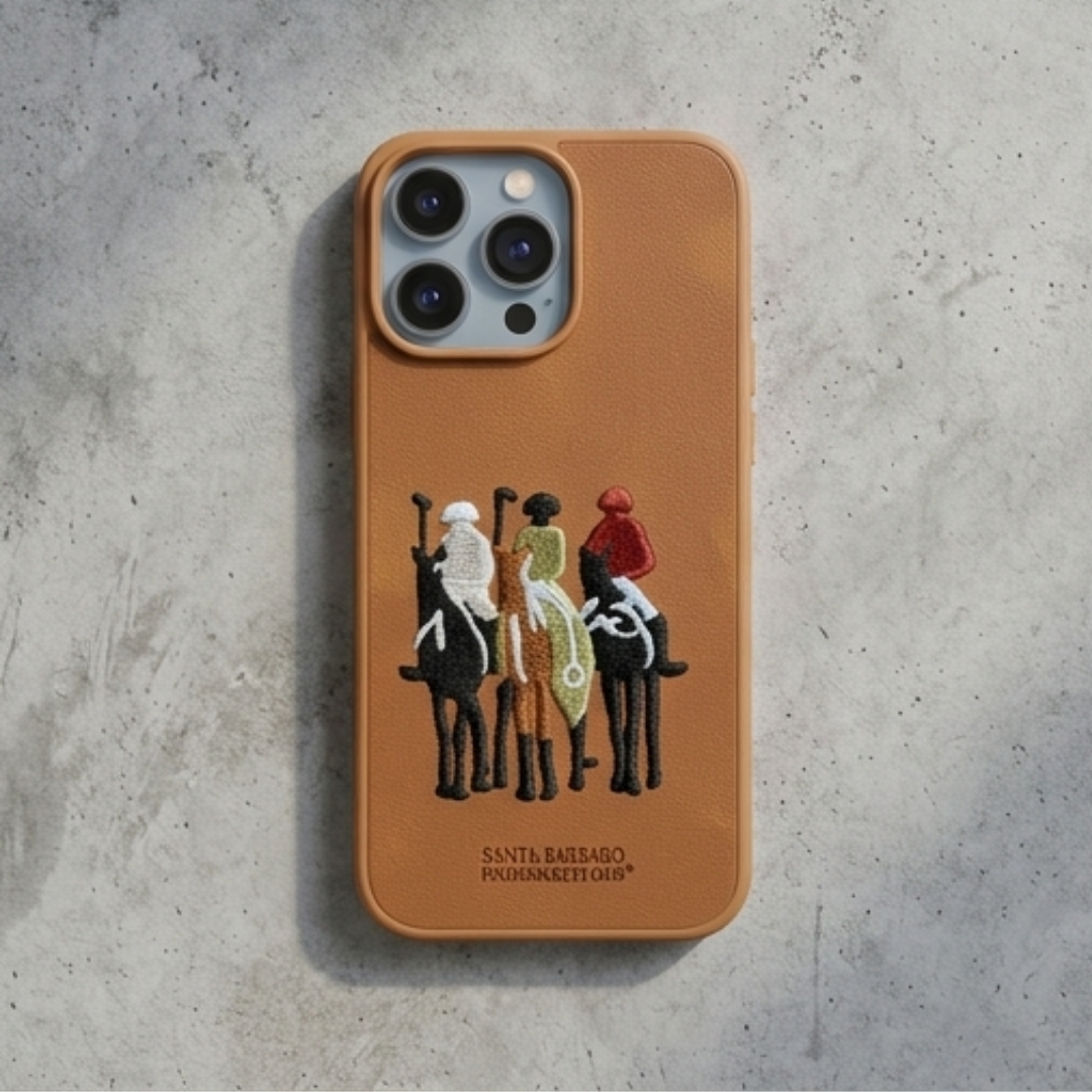 Santa Barbara Leather Case – Premium Brown Cover for iPhone Pro / Pro Max