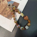 Phone Charm Gold Pearls