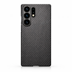Samsung Galaxy S24 Ultra Hard Carbon Fiber Texture Case with MagSafe - Matte Black