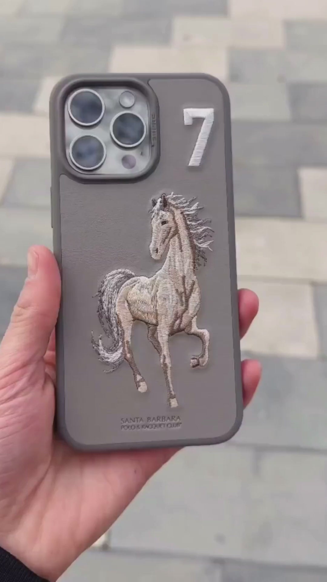 Santa Barbara Boris Genuine Leather Horse Series Case for iPhone 15 Pro – Horse 7